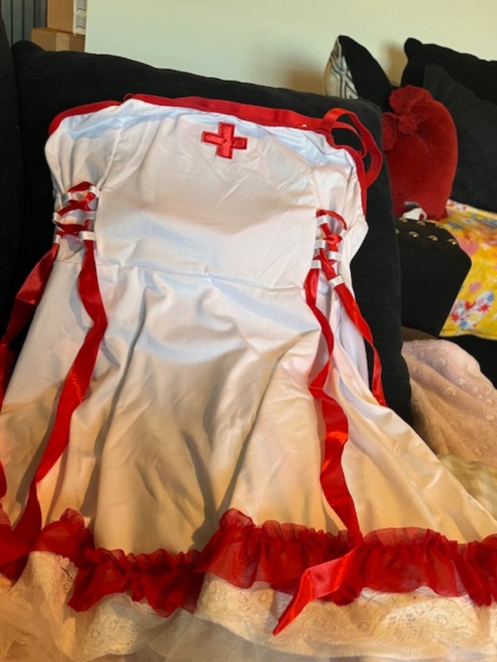 NURSES UNIFORM COSTUME  XL - Picture 8 of 16
